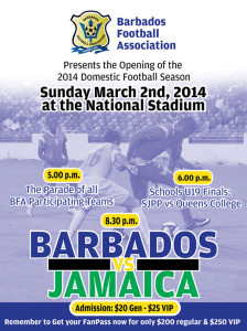 Football - Barbados vs Jamaica